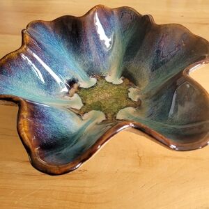 Hand made pottery dish